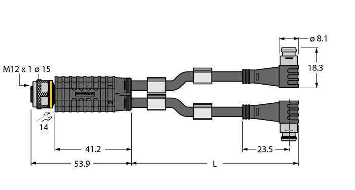 VBRK4.4-2PSW3S-0.6/0.6/TXL VBRK4.4-2PSW3S-0.6/0.6/TXL